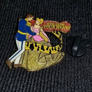 Disney Pin Cinderella 2 Prince Charming Glitter Follow Your Heart 16198 2002 20